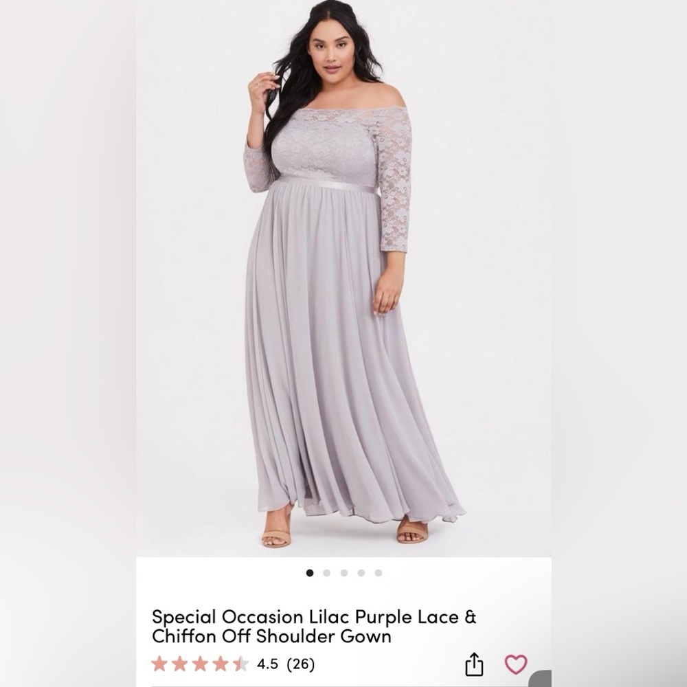 Torrid Lavender Formal Dress Size 22